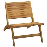 Berkfield Home Garden Chair Solid Wood Teak in Brown