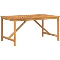Berkfield Home Garden Dining Table 150x90x74 cm Solid Wood Acacia in Brown | Size: 150 x 90 x 74 cm
