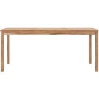 Berkfield Home Garden Dining Table 180x90x77 cm Solid Teak Wood in Brown | Size: 180 x 90 x 77 cm