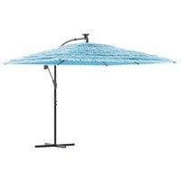 Berkfield Home Garden Parasol with Steel Pole Blue 290x290x238 cm | Size: 290 x 290 x 238 cm