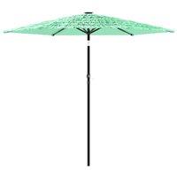 Berkfield Home Garden Parasol with Steel Pole Green 268x268x226 cm | Size: 268 x 268 x 226 cm