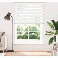 Berkfield Home Zebra Blind White 165x200 cm Fabric Width 160.9 cm Polyester