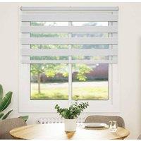 Berkfield Home Zebra Blind White 135x100 cm Fabric Width 130.9 cm Polyester