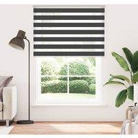 Berkfield Home Zebra Blind Black 155x200 cm Fabric Width 150.9 cm Polyester