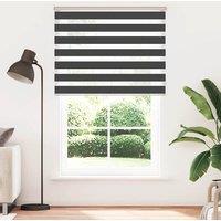 Berkfield Home Zebra Blind Black 145x230 cm Fabric Width 140.9 cm Polyester