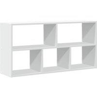 Berkfield Home Wall Shelf White 100x25x50 cm Engineered Wood | Size: 100 x 25 x 50 cm