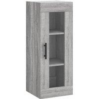 Berkfield Home Wall Mounted Cabinet Grey Sonoma 34.5x34x90 cm