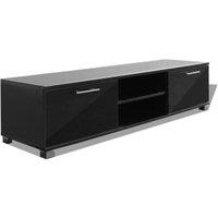 Berkfield Home TV Cabinet High-Gloss Black 120x40.3x34.7 cm