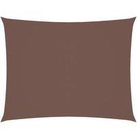 Berkfield Home Sunshade Sail Oxford Fabric Rectangular 4x6 m Brown