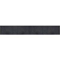 Berkfield Home Rug Rectangular Grey 60x400 cm Bamboo in Dark Grey | Size: Medium