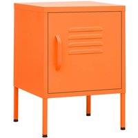 Berkfield Home Nightstands 2 pcs Orange 35x35x51 cm Steel | Size: 35 x 35 x 51 cm