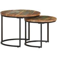 Berkfield Home Nesting Tables 2 pcs Solid Reclaimed Wood