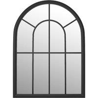 Berkfield Home Mirror Black 60x45 cm Iron for Indoor Use