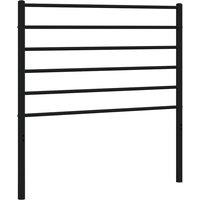 Berkfield Home Metal Headboard Black 107 cm
