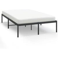 Berkfield Home Metal Bed Frame Black 120x190 cm Small Double