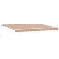 Berkfield Home Manual Retractable Awning Multicolour Stripe 450x300 cm