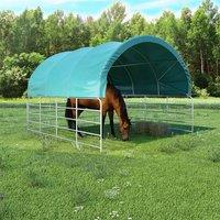 Berkfield Home Livestock Tent PVC 3.7x3.7 m Green