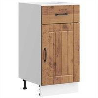 Berkfield Home Kitchen Base Cabinet Lucca Old Wood Engineered Wood in Brown