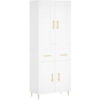 Berkfield Home Highboard White 69.5x34x180 cm Engineered Wood