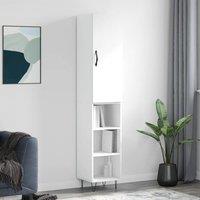 Berkfield Home Highboard White 34.5x34x180 cm Engineered Wood