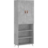Berkfield Home Highboard Concrete Grey 69.5x34x180 cm Engineered Wood
