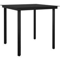Berkfield Home Decorative 3 Piece Garden Dining Set Black