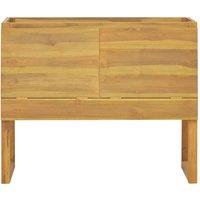 Berkfield Home Beautiful Bathroom Cabinet 90x45x75 cm Solid Wood Teak in Brown | Size: 90 x 45 x 75 cm