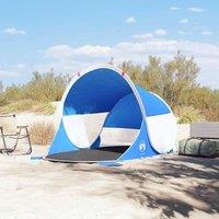 Berkfield Home Beautiful Beach Tent Azure Blue Pop-up Waterproof