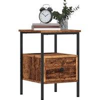 Berkfield Home Durable Bedside Cabinets 2 pcs Old Wood 34x36x50 cm Engineered Wood in Brown | Size: 34 x 36 x 50 cm