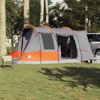 Berkfield Home Comfortable Car Tent 2-Person Grey & Orange Waterproof