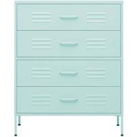 Berkfield Home Durable Chest of Drawers Mint 80x35x101.5 cm Steel