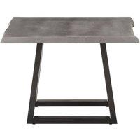 Berkfield Home Classic Coffee Table with Live Edges 60x60x40 cm Solid Acacia Wood in Grey | Size: 60 x 60 x 40 cm