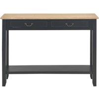 Berkfield Home Classic Console Table Black 110x35x80 cm Wood | Size: 110 x 35 x 80 cm