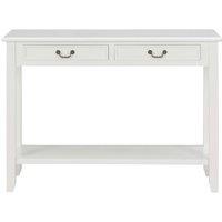 Berkfield Home Classic Console Table White 110x35x80 cm Wood | Size: 110 x 35 x 80 cm