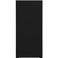 Berkfield Home Modern Filing Cabinet Black 46x62x133 cm Steel | Size: 46 x 62 x 133 cm