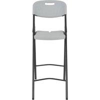 Berkfield Home Durable Folding Bar Chairs 2 pcs HDPE & Steel White