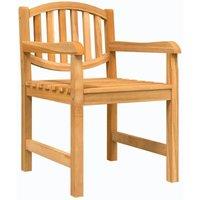 Berkfield Home Beautiful Garden Chairs 2 pcs 58x59x88 cm Solid Wood Teak in Brown | Size: 58 x 59 x 88 cm