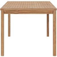 Berkfield Home Beautiful Garden Dining Table 180x90x77 cm Solid Teak Wood in Brown | Size: 180 x 90 x 77 cm