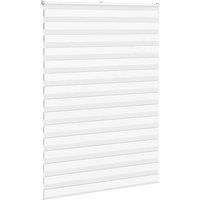 Berkfield Home Elegant Zebra Blind White 165x200 cm Fabric Width 160.9 cm Polyester