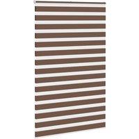 Berkfield Home Elegant Zebra Blind Brown 150x200 cm Fabric Width 145.9 cm Polyester