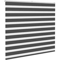 Berkfield Home Elegant Zebra Blind Black 160x100 cm Fabric Width 155.9 cm Polyester