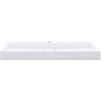 Berkfield Home Chic Wash Basin 120x46x11 cm Mineral Cast/Marble Cast White | Size: 120 x 46 x 11 cm