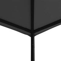 Berkfield Home Gazebo 3x3 m Anthracite Fabric & Steel 180 g/m in Dark Grey