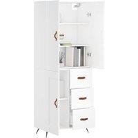 Berkfield Home Highboard White 69.5x34x180 cm Engineered Wood