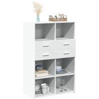 Berkfield Home Highboard White 80x42.5x124 cm Engineered Wood