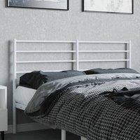 Berkfield Home Metal Headboard White 160 cm
