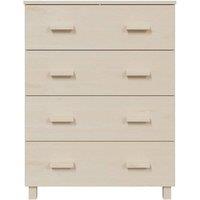 Berkfield Home Sideboard HAMAR Honey Brown 79x40x103.5 cm Solid Wood Pine in Light Beige