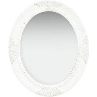 Berkfield Home Wall Mirror Baroque Style 50x60 cm White