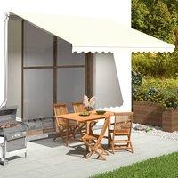 Berkfield Home Replacement Fabric for Awning Cream 4x3.5 m in Beige