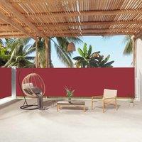 Berkfield Home Retractable Side Awning Red 160x1000 cm